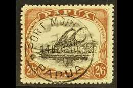 1910  2s 6d Black And Brown, Large Papua, Wmk Upright, P 12½, Type B, SG 82, Very Fine Used With Neat Cds. For More Imag - Papoea-Nieuw-Guinea