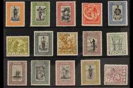 1932  Pictorial Definitives Set To 10s, SG 130/44, Fine Lightly Hinged Mint. (15 Stamps) For More Images, Please Visit H - Papua Nuova Guinea