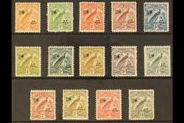 1931  (Aug) Air Overprints On Bird Of Paradise Complete Set, SG 163/76, Fine Mint, Very Fresh. (14 Stamps) For More Imag - Papua Nuova Guinea