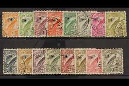 1932  Air Mail Set (no Dates) Complete, SG 190/203, Very Fine Used. (16 Stamps) For More Images, Please Visit Http://www - Papúa Nueva Guinea