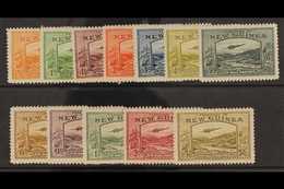 1939  Bulolo Goldfields, Airmail Set Complete To 5s, SG 212/23, Very Fine Mint. (12 Stamps) For More Images, Please Visi - Papua Nuova Guinea