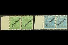 1898  Arms ½d And 2½d SG 75 & 80, Each In A Never Hinged Mint Horizontal Pair, Overprinted "Specimen". (4 Stamps) For Mo - Other & Unclassified