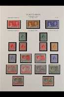 1937-1952 COMPLETE FINE MINT COLLECTION  On Leaves, All Different, Includes 1938-50 Set With Many Shades, Perf & Paper T - St.Kitts Und Nevis ( 1983-...)