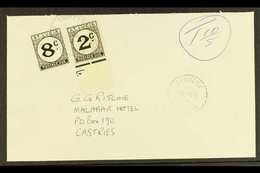 POSTAGE DUES  1975 (21 Nov) Cover Addressed Locally & Posted Without Stamps, Bearing 1952 8c & 1965 2c Postage Duess (SG - Ste Lucie (...-1978)