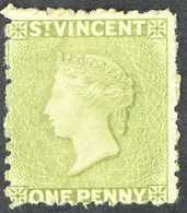 1880  1d Olive Green, Wmk Small Star, Perf 11, SG 29, Fine Mint Part Og. For More Images, Please Visit Http://www.sandaf - St.Vincent (...-1979)