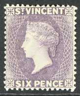 1885  6d Violet, Wmk CA, Perf 14, SG 52, Fine And Fresh Mint. For More Images, Please Visit Http://www.sandafayre.com/it - St.Vincent (...-1979)