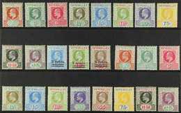 1903-1906 KEVII MINT COLLECTION  Presented On A Stock Card, Virtually Complete For "Basic" Issues That Includes The 1903 - Seychellen (...-1976)