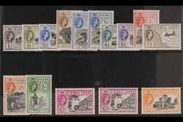 1956-61  Definitives Complete Set, SG 210/22, Including 3d Additional Listed Perf And 10s Additional Listed Shade, Never - Sierra Leona (...-1960)