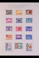 1953-1971 COMPREHENSIVE VERY FINE MINT COLLECTION  On Pages, ALL DIFFERENT, Includes 1955-59 Set, 1959 Constitution Set, - Singapour (...-1959)