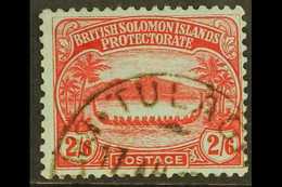 1908-11  2s6d Red/blue "Canoe", SG 16, Fine Used For More Images, Please Visit Http://www.sandafayre.com/itemdetails.asp - British Solomon Islands (...-1978)