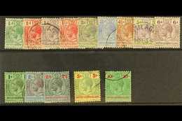 1922-31  Script Watermark Set (less 4d), SG 39/52, Fine Cds Used. (14 Stamps) For More Images, Please Visit Http://www.s - Islas Salomón (...-1978)