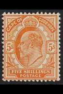 CAPE OF GOOD HOPE  1902 5s Brown Orange, Ed VII, SG 78, Very Fine And Fresh Mint. For More Images, Please Visit Http://w - Sin Clasificación