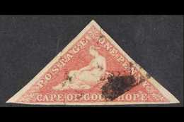 CAPE OF GOOD HOPE  1855-63 1d Rose, SG 5a, Used With 3 Margins. For More Images, Please Visit Http://www.sandafayre.com/ - Non Classés