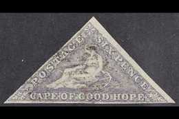 CAPE OF GOOD HOPE  1855-63 6d Deep Rose-lilac On White, SG 7b, Used With 3 Small / Large Margins. For More Images, Pleas - Unclassified