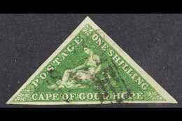 CAPE OF GOOD HOPE  1855-63 1s Bright Yellow-green, SG 8, Used With 3 Large Margins. For More Images, Please Visit Http:/ - Non Classificati