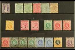 NATAL  1863-1908 MINT Selection On A Stock Card. QV To 1s, KEVII To 6d. Cat £200+ (20 Stamps) For More Images, Please Vi - Zonder Classificatie