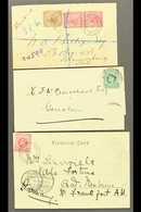 NATAL  1895-1910 Range Of Covers And Cards, With 1895 Envelope Registered To J'burg With Stamps Tied By Registered GPO C - Unclassified
