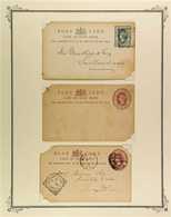 POSTAL STATIONERY  Queen Victoria Used Or Unused Assembly With Cards, Envelope, Or Wrapper From COGH (5), Natal (3), OFS - Non Classés