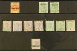 ZULULAND  1888-96 All Different Mint Group With 1888-93 ½d On GB, 1888-93 ½d On Natal Both With Stop And Without Stop, 1 - Non Classés