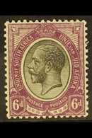 1913/24  6d Black & Violet, Partial MISSING "Z" In "ZUID" VARIETY, SG 11, Fine Mint. For More Images, Please Visit Http: - Non Classificati