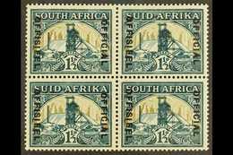 OFFICIAL  1935-49 1½d (wmk Inverted), SG O22, Mint Block Of Four, The Lower Pair Never Hinged. For More Images, Please V - Zonder Classificatie