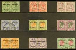 1924-26  KGV Fine Used Definitive Set To 2s6d, Setting  VI, SG 29/37, In Correct Units / Horizontal Pairs. Useful Range  - África Del Sudoeste (1923-1990)