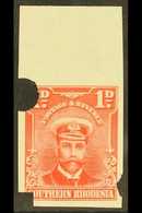 1924/9  1d Bright Rose, As SG 2, Admiral Imperf Punched Proof Of Complete Design From The Waterlow Archives. For More Im - Rhodésie Du Sud (...-1964)