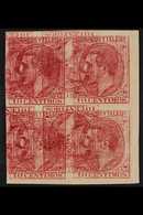 1879  King Alfonso XII 10c Rose (as Mi 178, Edifil 202, SG 265) - An Imperf Block Of Four On Ungummed Paper, Printed Dou - Andere & Zonder Classificatie