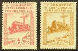 1930  4p Carmine & 10p Brown Railway Congress, Mi 455/6, SG 545/6, Fine Mint (2). For More Images, Please Visit Http://w - Autres & Non Classés