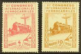 1930  4p Carmine & 10p Brown Railway Congress, Mi 455/6, SG 545/6, Fine Mint (2). For More Images, Please Visit Http://w - Otros & Sin Clasificación