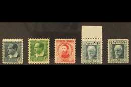 1932  Portrait Stamps In UNISSUED COLOURS. The 2c Verde Amarillento, 2c Verde Oscuro, 10c Rose, 25c Verde Azulado & 30c  - Altri & Non Classificati