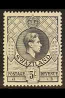 1938-54  5s Grey Perf 13½x13, SG 37, Never Hinged Mint, Fresh. For More Images, Please Visit Http://www.sandafayre.com/i - Swasiland (...-1967)