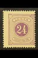 POSTAGE DUES  1874 24ore Red Violet, Facit L7a, Fine And Fresh Mint, Centred Right But Quite Lovely. For More Images, Pl - Other & Unclassified