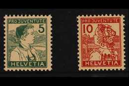 1915  Pro Juventute Set, Mi 128/29, SG J1a/J2, Never Hinged Mint (2 Stamps) For More Images, Please Visit Http://www.san - Other & Unclassified