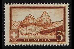 1928  3fr Red Brown "The Mythen", Mi 226, SG 335, Never Hinged Mint For More Images, Please Visit Http://www.sandafayre. - Other & Unclassified