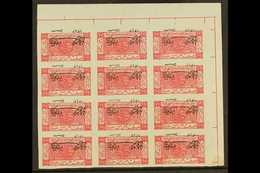 1925  2 Aug) ½p Carmine IMPERF WITH INVERTED OVERPRINT Variety, As SG 137a, Fine Never Hinged Mint Upper Right Marginal  - Jordanië