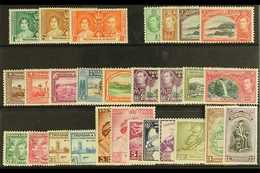 1937-52 COMPLETE KGVI MINT COLLECTION  Presented On A Stock Card, A Complete "Basic" Collection From The 1937 Coronation - Trindad & Tobago (...-1961)