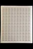 REVENUE  C1990 NATIONAL INSURANCE.  $19.35 Brown VIII, Barefoot 19, 100 X COMPLETE SHEETS Of 100 Stamps, Never Hinged Mi - Trinité & Tobago (...-1961)
