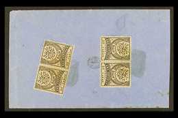 1876 "OTTOMANS" COVER  10pa Black & Mauve (SG 82) X2 Pairs On Cover Addressed In Arabic, Tied By Indistinct Square Seal  - Altri & Non Classificati