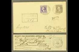 AMERICAN SAMOA  1927 (Dec 27) Registered Cover Franked With 3c Washington & 15c Franklin, Postmarked Pago Pago, Addresse - Altri & Non Classificati