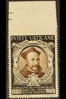 1946  75c Sepia & Black "St Ignatius Of Loyola" IMPERF AT TOP VARIETY, Sass 113d, Never Hinged Mint For More Images, Ple - Autres & Non Classés
