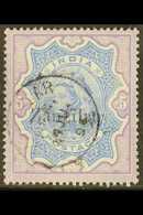 1895-96  5r Ultramarine And Violet Of India With "Zanzibar" Overprint, SG 20, Fine Used. For More Images, Please Visit H - Zanzibar (...-1963)