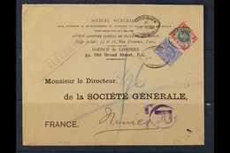 1904  (25 Nov) Registered Printed 'Societe Generale' Envelope Addressed To France, Bearing KEVII 2½d & 1s Stamps Tied By - Other & Unclassified