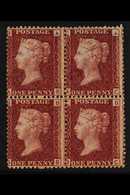 1864-79  1d Red Plate 201, BLOCK OF FOUR (letters AB To BC), SG 44, Fine Mint, Lower Pair Never Hinged, Couple Of Split  - Andere & Zonder Classificatie