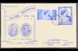 1948  (26 Apr) Royal Silver Wedding Set On ILLUSTRATED FIRST DAY COVER With The Complete Set Tied By Single Crisp Fdi Le - Non Classés