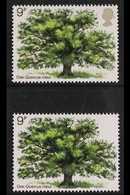 1973  9p Oak Tree BROWNISH GREY (QUEEN'S HEAD) OMITTED Variety, SG 922b, Superb Never Hinged Mint, Plus Normal For Compa - Sonstige & Ohne Zuordnung