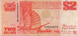 SINGAPORE  2 DOLLARS 1990 P-27 - Singapur