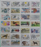 Timbres De Tchécoslovaquie Non Classés Vendu Par Feuilles - Collections, Lots & Séries