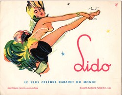 Cabaret - LE LIDO  : Photo D'inconnus . Couverture Signée - Toneel & Vermommingen