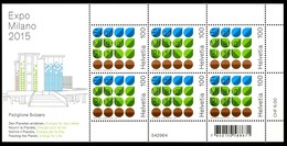 SVIZZERA / HELVETIA 2015** - EXPO "Milano 2015" - Block Di 6 Val. MNH, Come Da Scansione. - 2015 – Milán (Italia)